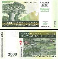 *2000 Ariary Madagaskar 2007, P93 UNC - Kliknutím na obrázok zatvorte -